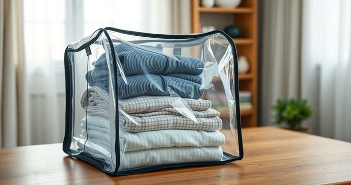 Saco plástico zip para roupas é a solução ideal para organização e proteção