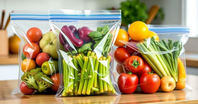 Sacos plásticos zip lock com fecho hermético são a solução ideal para conservar alimentos e organizar sua casa