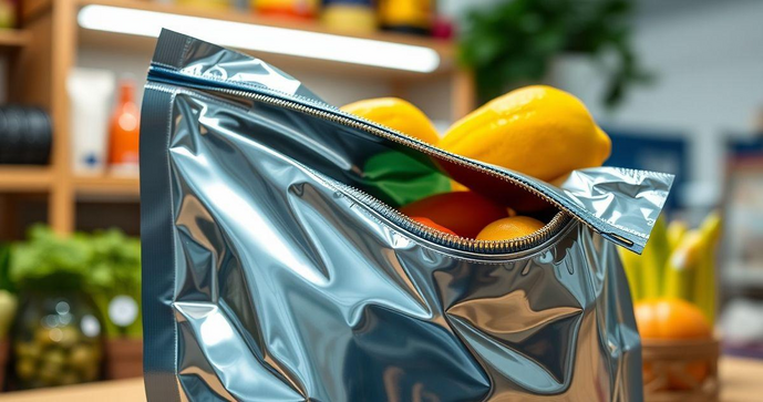 Saco zip metalizado é ideal para preservar alimentos e objetos