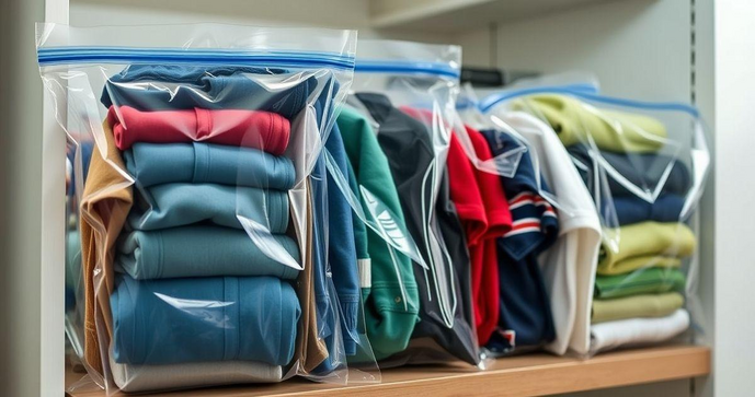 Saco zip lock para roupas é a solução ideal para organizar e proteger suas peças