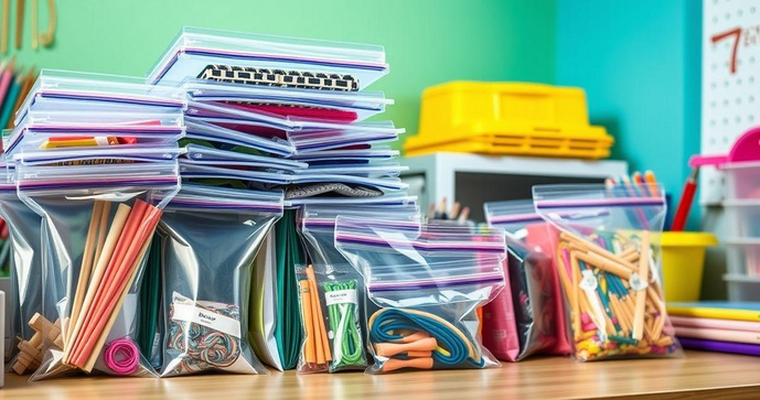 Sacos zip lock para confecção liso otimizam organização e praticidade